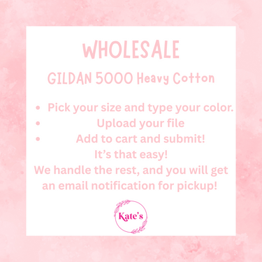 Upload Your Own Design - Gildan Heavy Cotton Wholesale